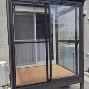 古賀市の住宅にてサンルームの新設工事をさせて頂きました。タツケン-ハウスデザイン-
