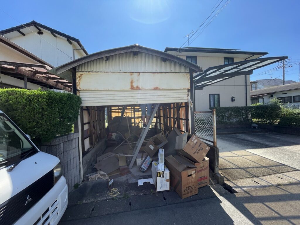 古賀市の住宅にて車庫の解体工事をさせて頂きました。タツケン-ハウスデザイン-の画像